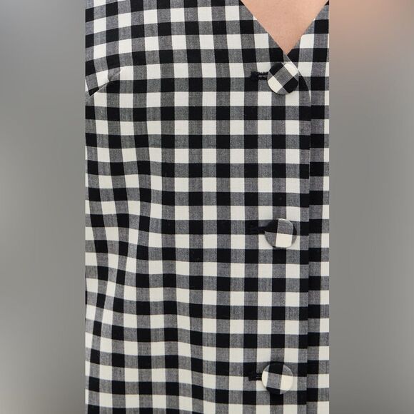NWT MADEWELL V-Neck Mini Vest Dress in Gingham - Picture 3 of 7
